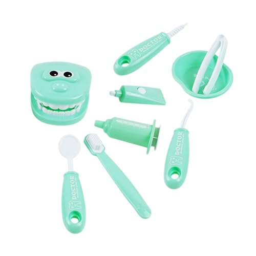 SOIMISS 1 Set Zahnarzt Medizinset Kinderspielzeug Zahnarzt Spielset Arzt Spielset Simulation Zahnspielzeug Zubehör Imitat Medizinisches Grüner Kunststoff von SOIMISS