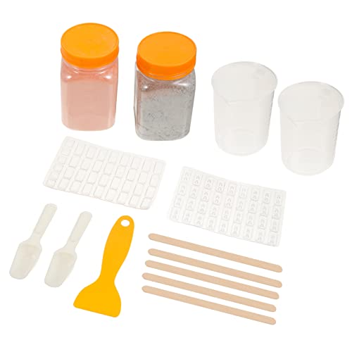 SOIMISS 1 Set Ziegelform Set Baumaterialien Für Ziegelformen Zubehör Set Tisch Mini Rotziegel Terrakotta Herstellung Kleiner Baumodelle Mit Ziegeln Bausteinen Kleinem Kieselgel von SOIMISS