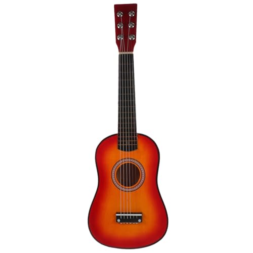 SOIMISS 1 Stück 21 Übungsgitarre Anfänger Kindergitarre Kleine Kindergitarre Kleinkindgitarre Akustikgitarre Für Kindergartenspielzeug Dekoratives Musikgitarrenspielzeug Holz von SOIMISS