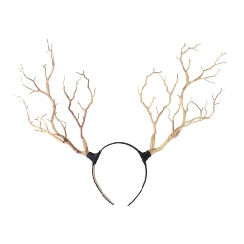 SOIMISS 1 Stück Hexenhorn -Kopfschmuck Halloween Accessoire Haaraufsatz geformt Gothic Stirnband aus Hexenhorn Fell Halloween -Haarzubehör Cosplay-Haarreifen Halloween-Frisuren Harz Orange von SOIMISS
