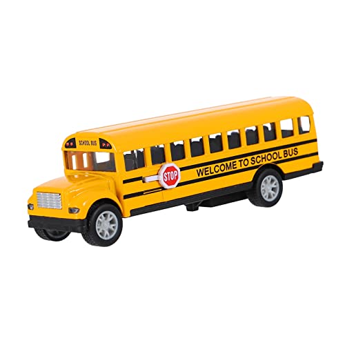 SOIMISS 1 Stück Legierung Zurückziehen Spielzeugauto Kleiner Schulbus Kinderparty Auto Spielzeugbus Pädagogisches Kleinkinder Kleinkindspielzeug Mini Zurückziehen Autos Legierung Bus von SOIMISS