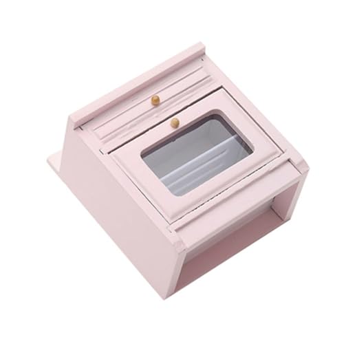 SOIMISS 1 Stück Mini-Küchenspielzeug bastelzeug spielzeugküche Miniaturmöbel puppenstubenmöbel Puppenhaus Herd Modell Puppenhaus Herd Herd Puppenhaus Mini-Herd Mini Möbel hölzern Rosa von SOIMISS