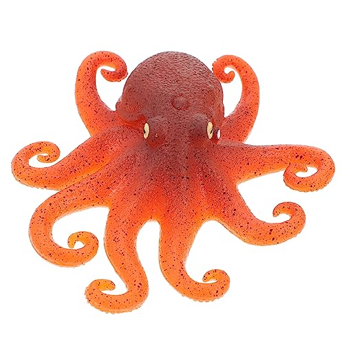 SOIMISS 1 Stück Oktopus Modell Oktopus Figur Oktopus Sauger Tier Eingeklemmt Geschmeidig Weicher Oktopus Stressabbau Dehnspielzeug Süße Simulation Oktopus Kunststoff Rot von SOIMISS