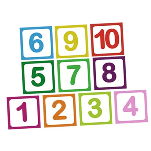 SOIMISS 10 Blatt Bunte Zahlen Bodenaufkleber für Kinderzimmer Abnehmbare rutschfeste Sticker für Spiel und Spaß der Krippe für Innenräume und Kindergärten SOIMISS 10 Blatt Bunte Zahlen Bodenaufkleber für Kinderzimmer Abnehmbare rutschfeste Sticker für Spiel und Spaß der Krippe für Innenräume und Kindergärten von SOIMISS