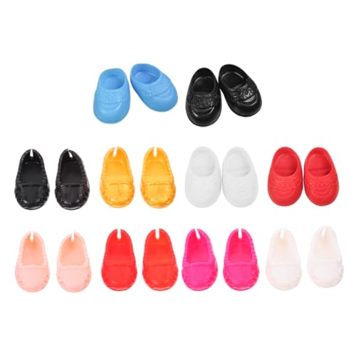 SOIMISS 10 Paare Schuhe Ersatz Miniaturpuppen Winzig Zubehör Für Mini-Schuhe Mini-hausschmuck Mini-schuhfigur Puppenhausschuhe Mini-szenen-Requisiten Plastik von SOIMISS