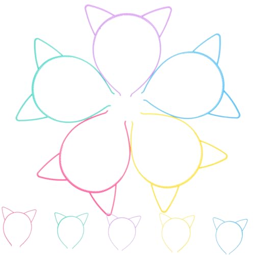 SOIMISS 10 Stk Katzenohren Haarreif Teiliges Niedliches Dekoratives Stirnband aus Sicherem Leichtem Material für Kostüm Themen und Cosplay Partys von SOIMISS