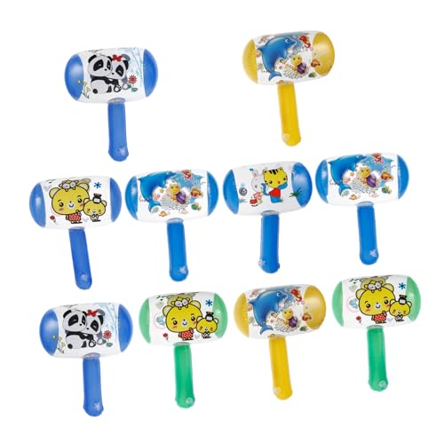 SOIMISS Aufblasbarer Hammer für Kinder 10 Stück Kreatives Spielzeug mit Glöckchen Sicher und Leicht für Partys und Outdoor Spiel von SOIMISS