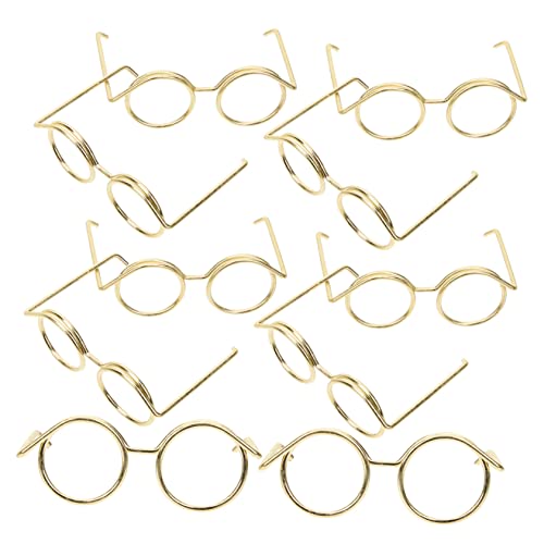 SOIMISS 10 Stück Metallbrille Puppenzubehör trendy Puppe Rand kindertagsgeschenke puppenkleidung gläser Sonnenbrillen für Puppen Puppenbrillen Golden SOIMISS 10 Stück Metallbrille Puppenzubehör trendy Puppe Rand kindertagsgeschenke puppenkleidung gläser Sonnenbrillen für Puppen Puppenbrillen Golden von SOIMISS
