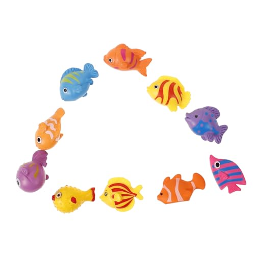 SOIMISS 10 Stück Mini Fisch Figuren Künstliche Tierdekoration für Aquarien Mikro Landschaftsrequisiten Bunte Fischornamente für Zuhause von SOIMISS