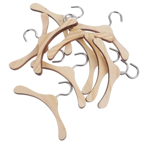 SOIMISS 10 Stück Mini -Holzkleidung Rack Puppe Zubehör unser für Kleiderbügel klein holzspielzeug doll Accessories holzbügel holzspielsachen bjd Aufhänger Hölzern Brown SOIMISS 10 Stück Mini -Holzkleidung Rack Puppe Zubehör unser für Kleiderbügel klein holzspielzeug doll Accessories holzbügel holzspielsachen bjd Aufhänger Hölzern Brown von SOIMISS