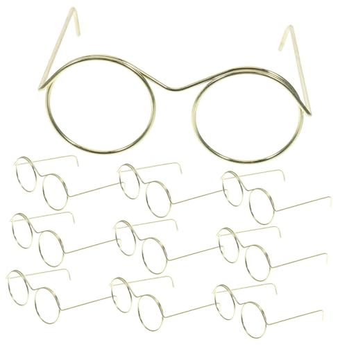SOIMISS 10 Stück Mini-brillenspielzeug Miniatur-puppengläser Für Mädchen Puppenbrille Metallische Gläser Klein Puppenzubehör Miniaturbrille Kleid Winzig Minibrille Für Puppen Golden Stahl SOIMISS 10 Stück Mini-brillenspielzeug Miniatur-puppengläser Für Mädchen Puppenbrille Metallische Gläser Klein Puppenzubehör Miniaturbrille Kleid Winzig Minibrille Für Puppen Golden Stahl von SOIMISS