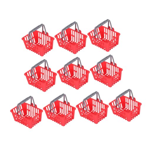 SOIMISS 10 Stück Mini -einkaufskorbsspielzeug Kleine Tonne Zusammenklappbarer Einkaufskorb Mini-Requisiten-einkaufskorb Einzelhandel Weidenkorb Schlank Miniatur Gewebte Rot Plastik SOIMISS 10 Stück Mini -einkaufskorbsspielzeug Kleine Tonne Zusammenklappbarer Einkaufskorb Mini-Requisiten-einkaufskorb Einzelhandel Weidenkorb Schlank Miniatur Gewebte Rot Plastik von SOIMISS