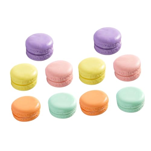 SOIMISS 10 Stück Simuliertes Makkaronmodell Färbung Mini simulieren Farbe mit Party klein Dessert-Simulationsmodell Künstlicher Macaron Faux-Macaron als Dekoration Tisch-Macaron- PVC von SOIMISS