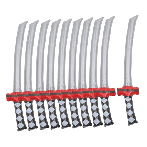 SOIMISS 10 Stück Teiliges Aufblasbares Piratenschwert PVC Schwerter Robust Langlebig für Piratenkostüm Kindergeburtstag Cosplay Party Zubehör SOIMISS 10 Stück Teiliges Aufblasbares Piratenschwert PVC Schwerter Robust Langlebig für Piratenkostüm Kindergeburtstag Cosplay Party Zubehör von SOIMISS