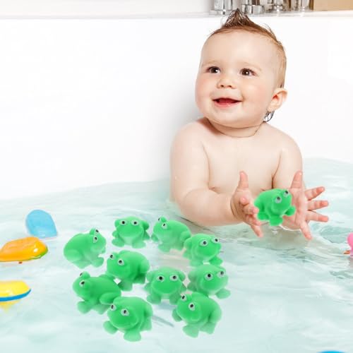 SOIMISS 10 Stück Teiliges Badespielzeug Grüne Quiekende Frosch Squeeze Toys aus Sicherem Vinyl Spielerisches Wasserspielzeug für Kleinkinder Fördert Kreativität und Sensorische SOIMISS 10 Stück Teiliges Badespielzeug Grüne Quiekende Frosch Squeeze Toys aus Sicherem Vinyl Spielerisches Wasserspielzeug für Kleinkinder Fördert Kreativität und Sensorische von SOIMISS
