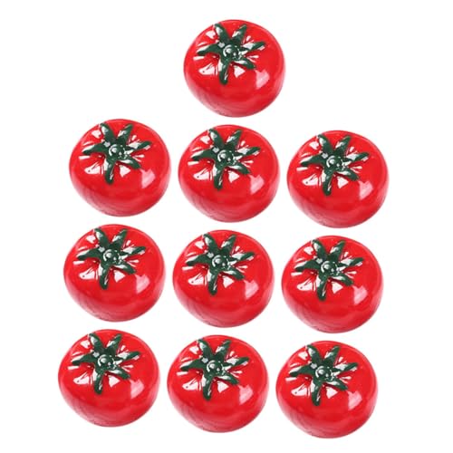 SOIMISS 10 Stück Teiliges Künstliche Mini Tomaten Realistische Dekofiguren Lebensechte Puppenhaus Früchte Modelle für Tischdeko DIY Obstarrangements von SOIMISS