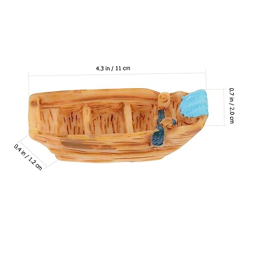 SOIMISS 10 Stück Teiliges Mini Boot aus Resin Realistische Miniaturschiffe für Aquarium und Dekoration Wetterfest Lebendige Garten und Spielhausverzierung Umweltfreundlich und Detailreich von SOIMISS