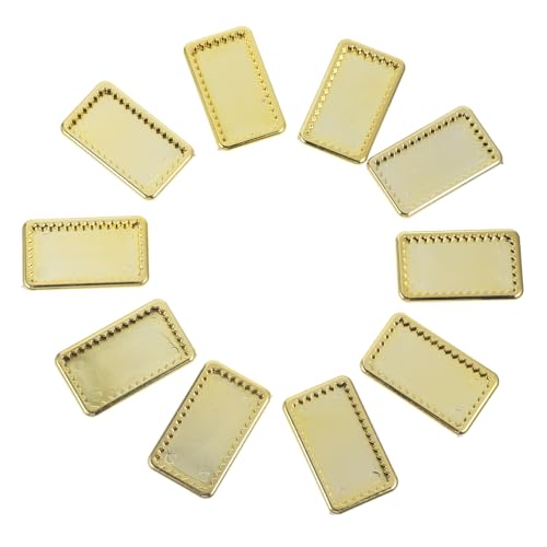 SOIMISS 10 Stück Teiliges Miniatur Goldene Teller Mini Geschirr Puppenhaus Dekoration Kleine Rechteckige Tabletts für Mini Haus Küchen Szene Layout Requisiten SOIMISS 10 Stück Teiliges Miniatur Goldene Teller Mini Geschirr Puppenhaus Dekoration Kleine Rechteckige Tabletts für Mini Haus Küchen Szene Layout Requisiten von SOIMISS