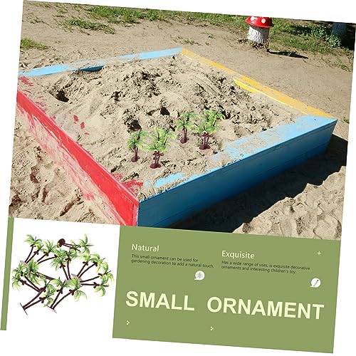 SOIMISS 10 Stück Teiliges Miniatur Kokosnussbaum Modell Kunststoff Kleine Landschaftsbäume für Sandtisch Dekoration Realistische Micro Landschafts Deko Leichtes DIY Baum für Zimmer und von SOIMISS
