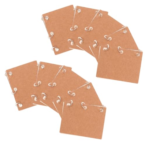 SOIMISS 10 Stück Teiliges Miniatur-notizbuch Puppenhäuser Kleines Schreibheft mit Khakifarbenem Einband Kompakte Mini-notizblöcke für Kreative Spielszenen Detailreiche Dekoration für von SOIMISS