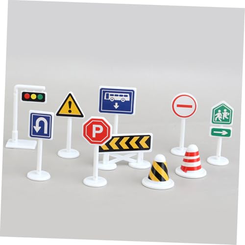 SOIMISS 10 Stück Teiliges Miniatur verkehrszeichen Kindersicheres Straßenschild Interaktives Lernen und Eltern Junge Mädchen Spiel Realistische Nachbildung für Fantasievolles SOIMISS 10 Stück Teiliges Miniatur verkehrszeichen Kindersicheres Straßenschild Interaktives Lernen und Eltern Junge Mädchen Spiel Realistische Nachbildung für Fantasievolles von SOIMISS