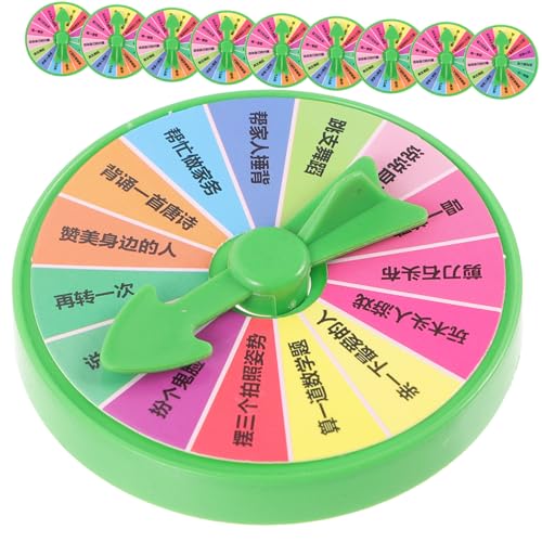 SOIMISS 10 Stück Teiliges Party drehspiel Kleines Punishment Wheel aus Langlebigem PP Vielseitiges Raffle Spiel Zubehör für Kindergeburtstag DIY Unterhaltung und Familienaktionen von SOIMISS