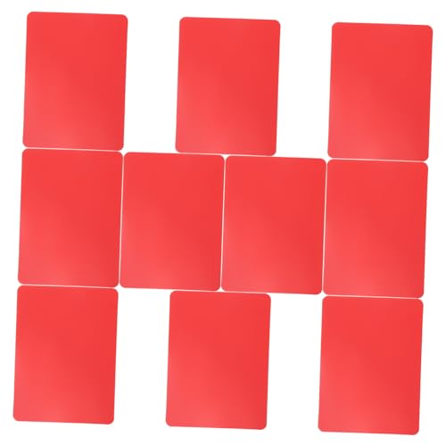 SOIMISS 10 Stück Teiliges Poker Cut Cards Rot Professionelles Pokerspiel Zubehör Glatte Kunststoff Dispenser Praktisch für Holdem Poker Spiele Kartenspiel Zubehör für Heim und von SOIMISS