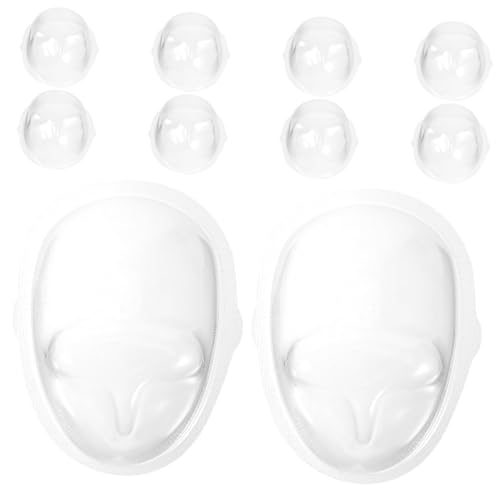 SOIMISS 10 Stück Transparente PVC Puppenmasken Dicke DIY Schutzabdeckung für Puppenhandwerk Wiederverwendbar Geeignet für Kleine Puppen und Plüschtiere Klar und Robust von SOIMISS