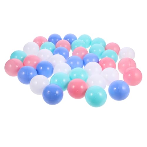 SOIMISS 100 Stück Bunte Ocean Pits Balls Spielbälle Farben Weiß Ungiftig Robust für Ballpools Hand Auge Koordination und Farblernspielzeug von SOIMISS