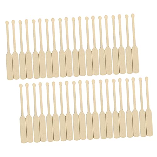 SOIMISS 100 Stück Miniaturisierte Holzpaddel Strand Dekoration für Puppenhäuser DIY Materialien für Mikro Landschaften Kreative für Freunde und Familie von SOIMISS