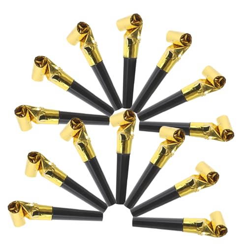 SOIMISS 100 Stück Partystimmung Weht Drache Drucklufthörner Laut Krachmacher Neu Cheerleading Noisemaker Musikalischer Blasmusiker Dekoration Geburtstag Kind Partygeschenk Mini Golden P.s von SOIMISS