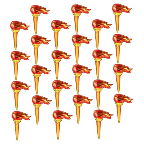 SOIMISS 100 Stück Teiliges Aufblasbare Fackeln Große Realistische Mittelalterliche Fake Torch für Outdoor Spiele und Party Dekoration für Sportwettkämpfe und Themenpartys von SOIMISS