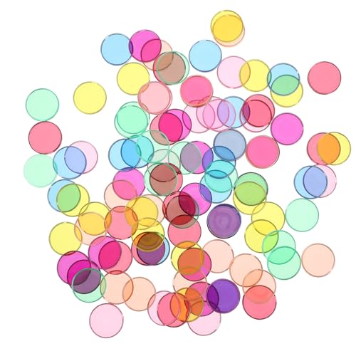 SOIMISS 100 Stück Teiliges Bunte Transparente Lernscheiben mit Metallrand für Mathe Rechenhilfe Kindergarten Stapelbare Handliche Mathematik Hilfsmittel SOIMISS 100 Stück Teiliges Bunte Transparente Lernscheiben mit Metallrand für Mathe Rechenhilfe Kindergarten Stapelbare Handliche Mathematik Hilfsmittel von SOIMISS