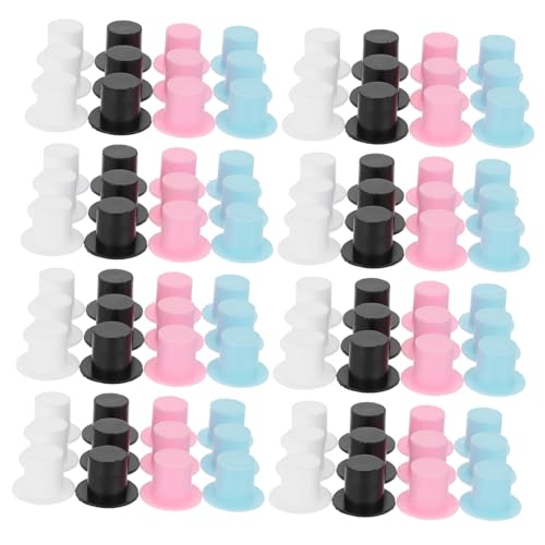 SOIMISS 100 Stück Teiliges Mini Clown Hüte Bunte DIY Dekorative Mini Hüte mit Flachem Deckel Langlebig und Vielseitig für Puppen Weihnachtsdekoration und Bastelprojekte Glatte Oberfläche von SOIMISS