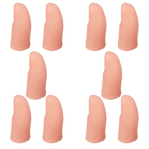 SOIMISS 10Stücke Gefälschtes Fingerspielzeug Simulation Daumenabdeckung für Tricks und Bühnenaufführungen Hautfarbene Fingerabdeckung für Erwachsene für Spaß und Spiel von SOIMISS
