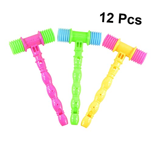 SOIMISS 12 Stück Bb Hammer Hammer Quietschspielzeug Musikhammer Kleinkind Hammer Schlaghammer Frühes Entwicklungsspielzeug Quietschhammer Rollenspiele Säuglingshammer von SOIMISS