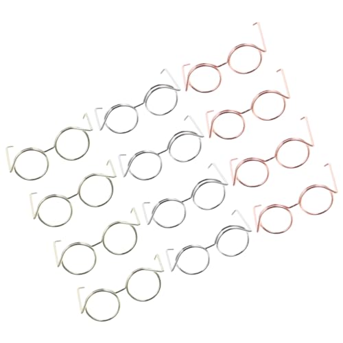 SOIMISS 12 Stück Brille Spielzeugzubehör kleine Puppe Deko-Puppe Puppe mini Mini-Sonnenbrille Puppenbrille Mini-Brille für Haustiere Mini-Gläser zum Basteln winzige Brille Kupferkabel SOIMISS 12 Stück Brille Spielzeugzubehör kleine Puppe Deko-Puppe Puppe mini Mini-Sonnenbrille Puppenbrille Mini-Brille für Haustiere Mini-Gläser zum Basteln winzige Brille Kupferkabel von SOIMISS