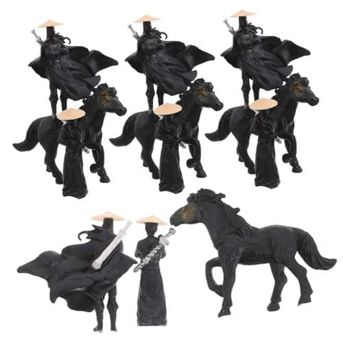 SOIMISS 12 Stück Chinesische Miniatur Figuren aus Robustem Resin Micro Landscape Model für Desktop Bonsai und Aquarium Dekorative Gartenornamente im Antiken Stil Leichte und Langlebige von SOIMISS
