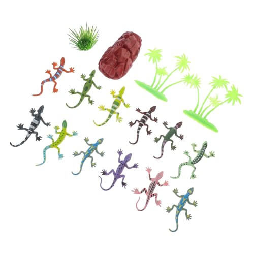 SOIMISS 12 Stück Eidechsenmodell Gecko- Spielzeugtiere tierisches Mini-Tierfiguren kleine spielzeuge Simuliertes Tiermodell Tierfiguren aus Kunststoff von SOIMISS