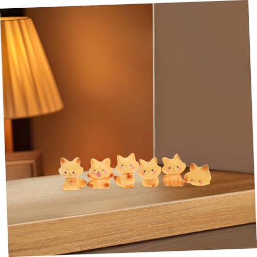 SOIMISS 12 Stück Fuchs Figuren aus Resin Detailreiche Miniatur Tierornamente für Schreibtisch Feengarten Hochzeitstischdekoration und Babyparty Geschenke von SOIMISS