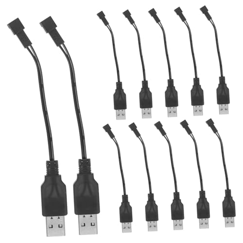 SOIMISS 12 Stück Kurzes USB-c Ladekabel für Elektrische Spielzeuge und Bubble Machine Schnelles Ladegerät Zuverlässiger Stromadapter Kompatibel mit Rc Auto und Wasserspritzpistole von SOIMISS