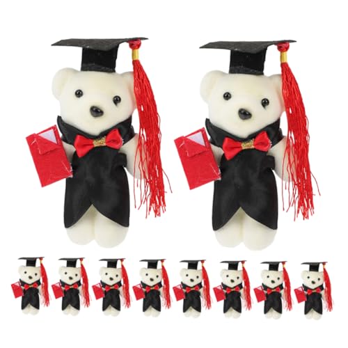 SOIMISS 12 Stück Puppenstrauß Material Abschlusspuppe Abschluss Kuscheltiere Plüsch Abschlussbär Abschlussbär Abschluss Kuscheltier Bär High School Abschlussbär Kunststoff von SOIMISS