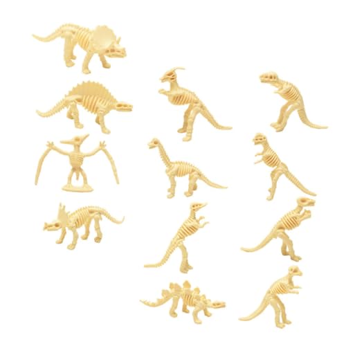 SOIMISS 12 Stück Teiliges Dinosaurier Skelett Ausgrabungsset für Pädagogisches Realistische Modelle Fördert Lernspaß und Kreativität Geeignet für Kleine Wissenschaftler von SOIMISS