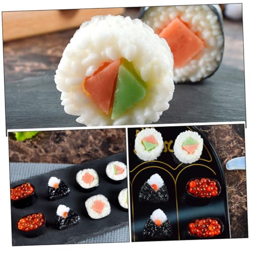 SOIMISS 12 Stück Teiliges Lebensnaher Onigiri Sushi Modelle Realistische Japanische Sushi Simulation Vielseitige Dekoration und Fotorequisiten für Restaurant Küche Kreatives Geschenk SOIMISS 12 Stück Teiliges Lebensnaher Onigiri Sushi Modelle Realistische Japanische Sushi Simulation Vielseitige Dekoration und Fotorequisiten für Restaurant Küche Kreatives Geschenk von SOIMISS