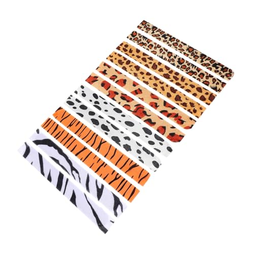 SOIMISS 12 Stück Teiliges Leoparden Zebramuster Slap Armband Flexible Langlebige Party ringe Modische Tiermuster Wristbands als Partygeschenke und Mitgebsel von SOIMISS
