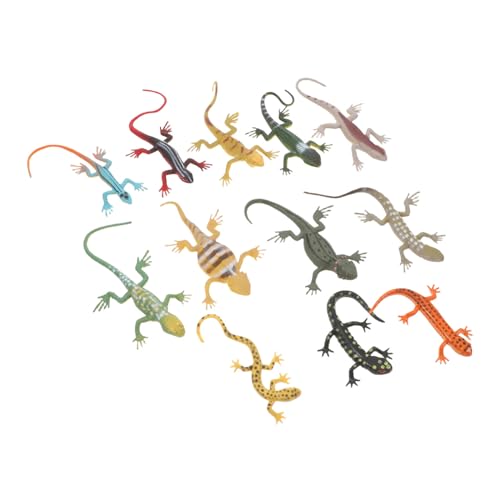 SOIMISS 12 Stück Teiliges Realistische Gecko Spielzeuge aus Detailreiche Simulation Echsen für Halloween Party Deko und Lustige Streiche mit Freunden und Familie von SOIMISS