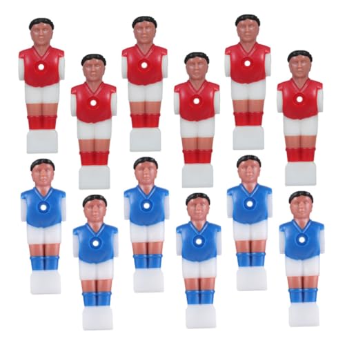 SOIMISS 12 Stück Teiliges Tischfußball Ersatzfiguren aus Kunststoff Foosball Spieler für Tischkicker Reparatur Kompakt Leicht für Familienspiele und Gruppenspaß von SOIMISS