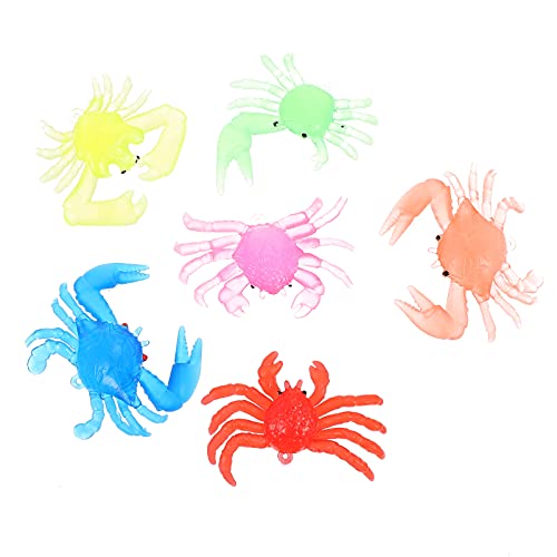 SOIMISS 12 Stücke Krabben Spielzeug für Kinder Kognitive Lernspielzeuge Weiche Tpr Krabben Modelle für Aquarium Dekoration und Kreativität von SOIMISS