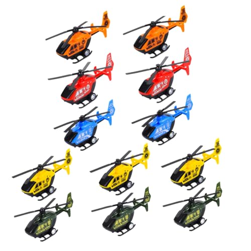 SOIMISS 12Stücke Rückzieh Hubschrauber für Robustes Farbenfrohes und Sicheres Design für Kreative Spielstunden und Frühe als von SOIMISS
