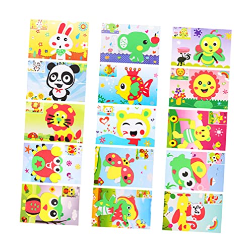 SOIMISS 15 Stück Teiliges Eva Sticker für Kleinkinder Kreative DIY Bastelsticker aus Sicherem Eva Material Lebendige Muster Robust und Vielseitig für und Zimmerdekoration Zufälliger Stil von SOIMISS